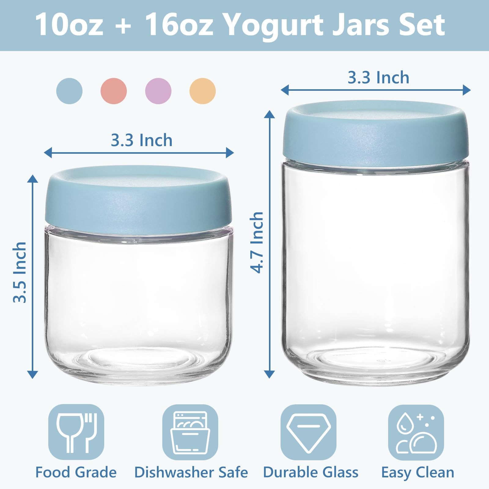 KEYWING wide-mouth jar highlights contents and eases filling.