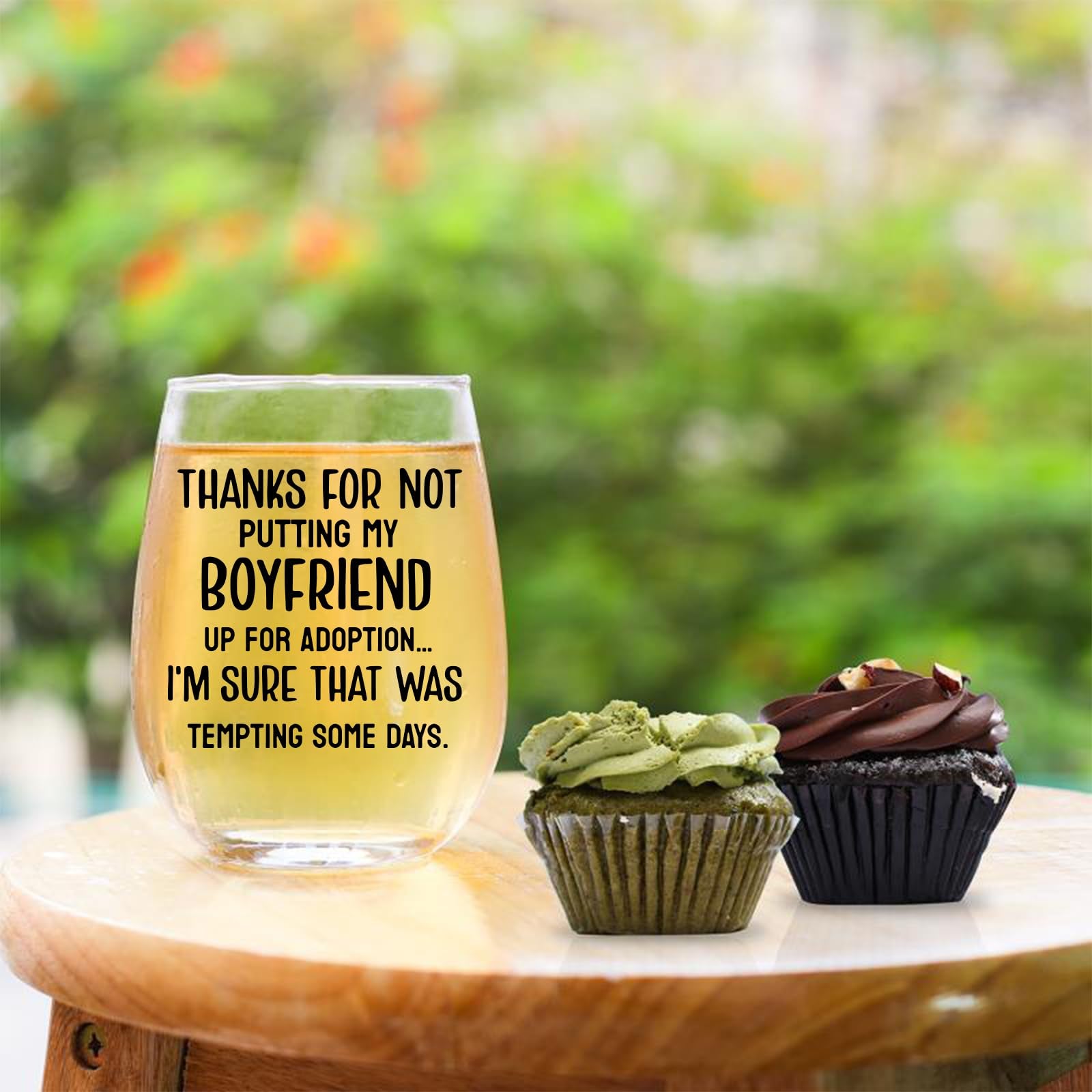 KFK Christmas wine glass ready for festive toasts