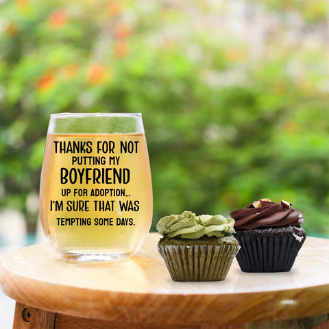 KFK Christmas wine glass ready for festive toasts