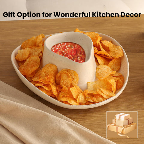 KGCCIZI heat-resistant ceramic surface suitable for warm dips and snacks.
