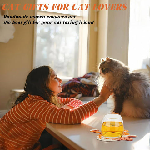 KHEXMNB cat coaster fits most mugs for everyday use