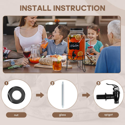 Khlotiko punch dispenser as a decorative party centerpiece