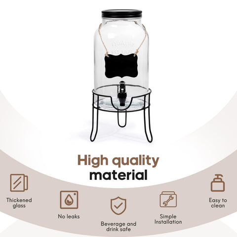 Khlotiko sun tea dispenser shown with vibrant beverage color