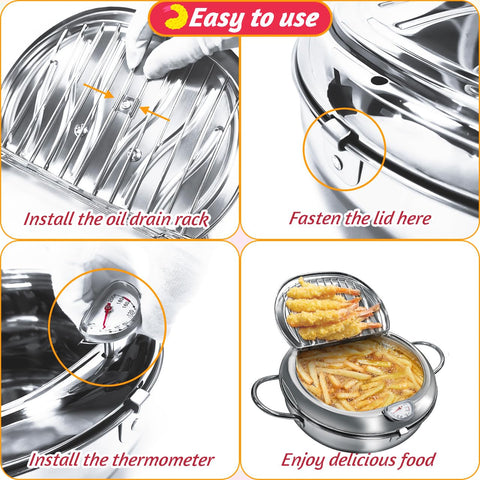 KHTD oil drip drainer rack drains excess oil after frying for lighter results