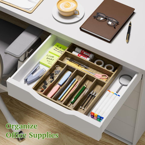 Acacia organizer measures 13 by 16.9 inches for a versatile fit.