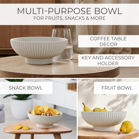 KIBAGA fruit bowl holding fruit and vegetables for chic styling