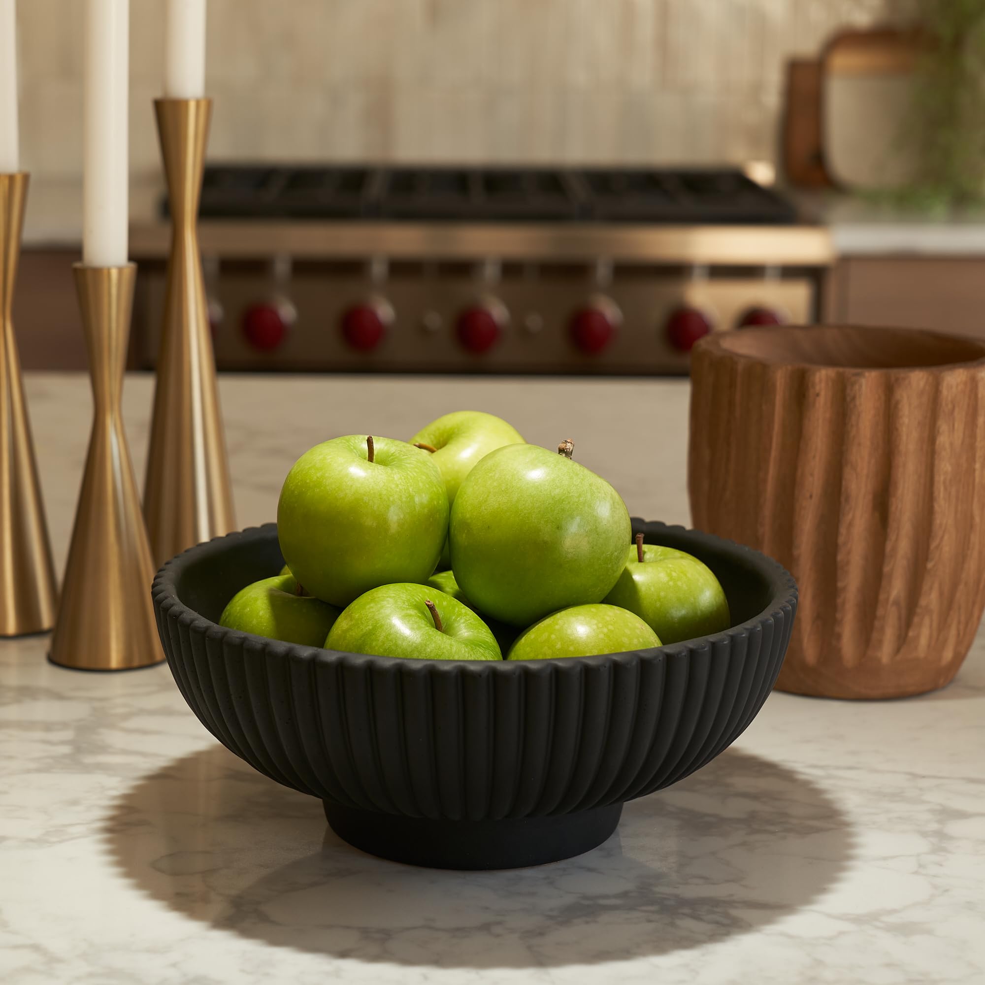 KIBAGA handcrafted bowl features subtle color variations