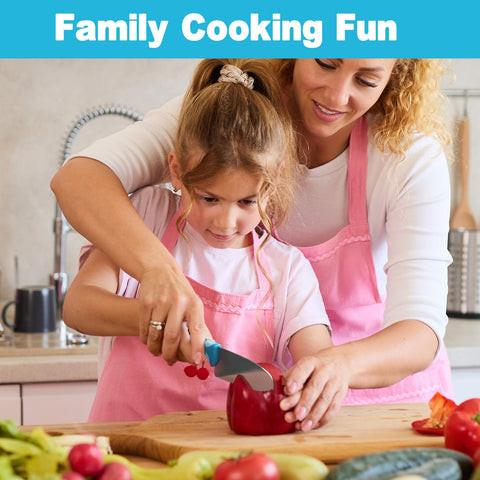 Kibbidea kids knife set features food-grade stainless steel blades