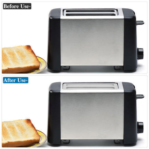 Kichvoe soft-material toaster cover blends with modern kitchen decor.