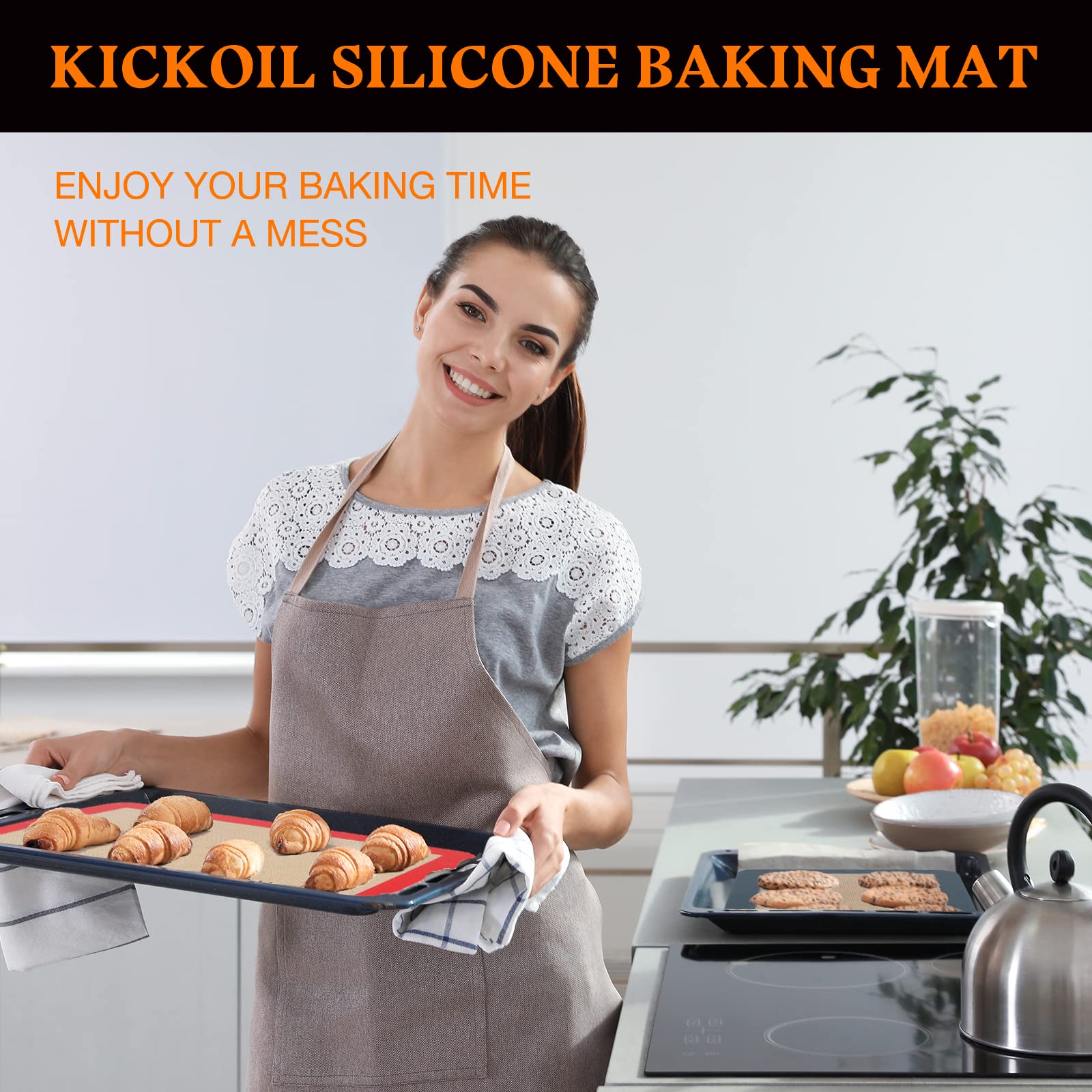 KICKOIL eco-friendly reusable sheets cut waste and save parchment over time.