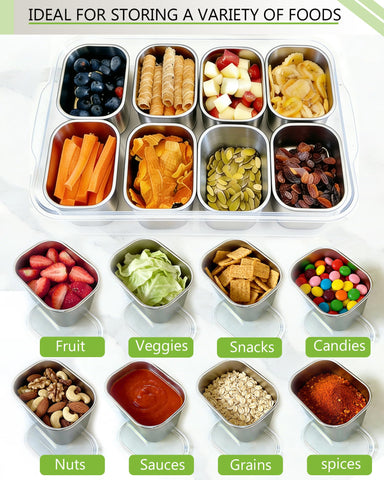 kidinit Snack tray fruit and veggie sections for healthy snacks