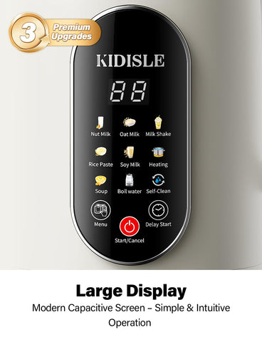 KIDISLE 51oz 10-in-1-icons image highlights milk, smoothies, soups options.