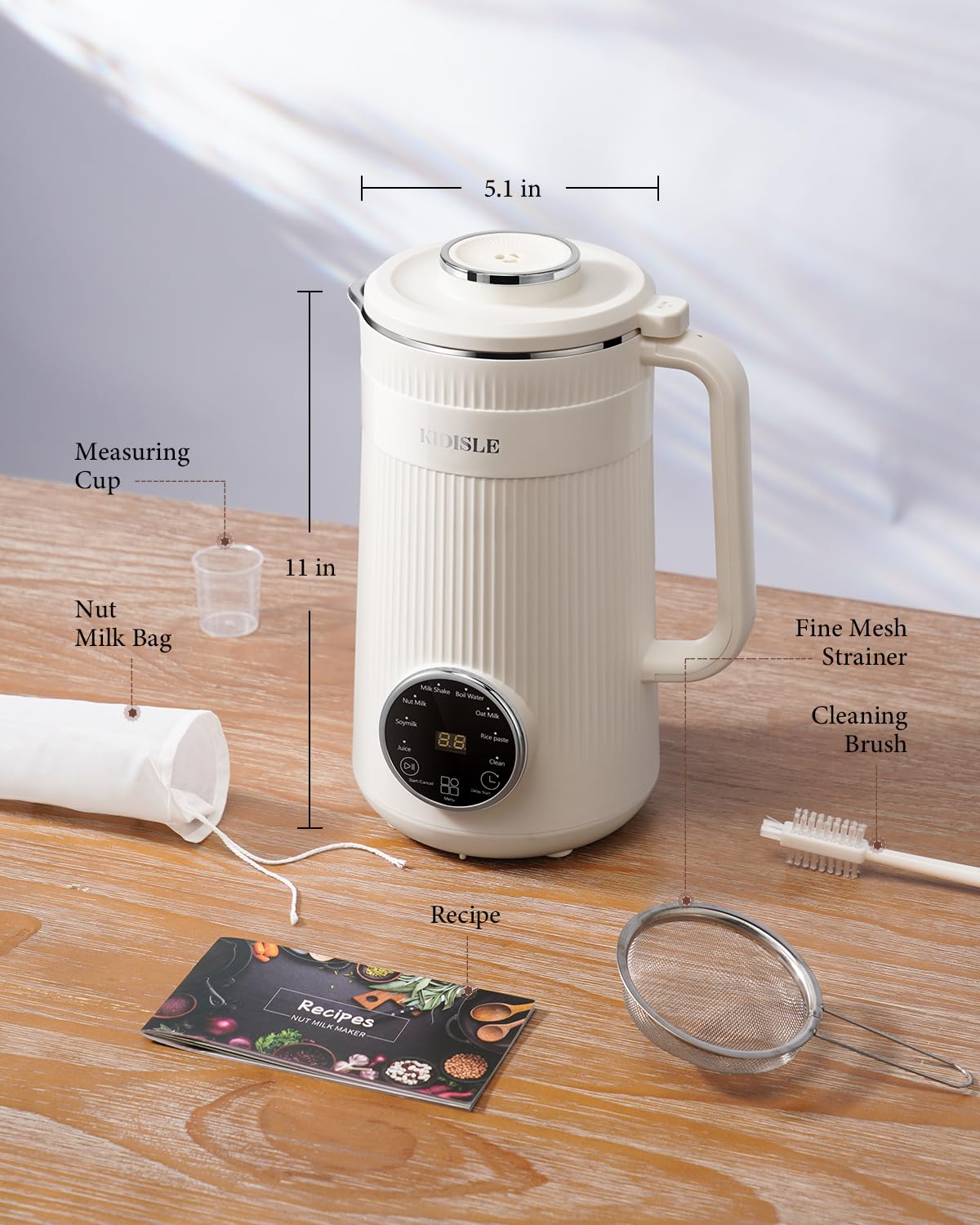 KIDISLE accessories pack included image, makes setup quick and simple.