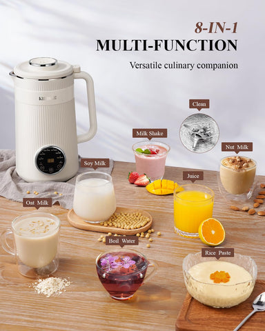 KIDISLE almond milk function view, easy at-home almond milk preparation.