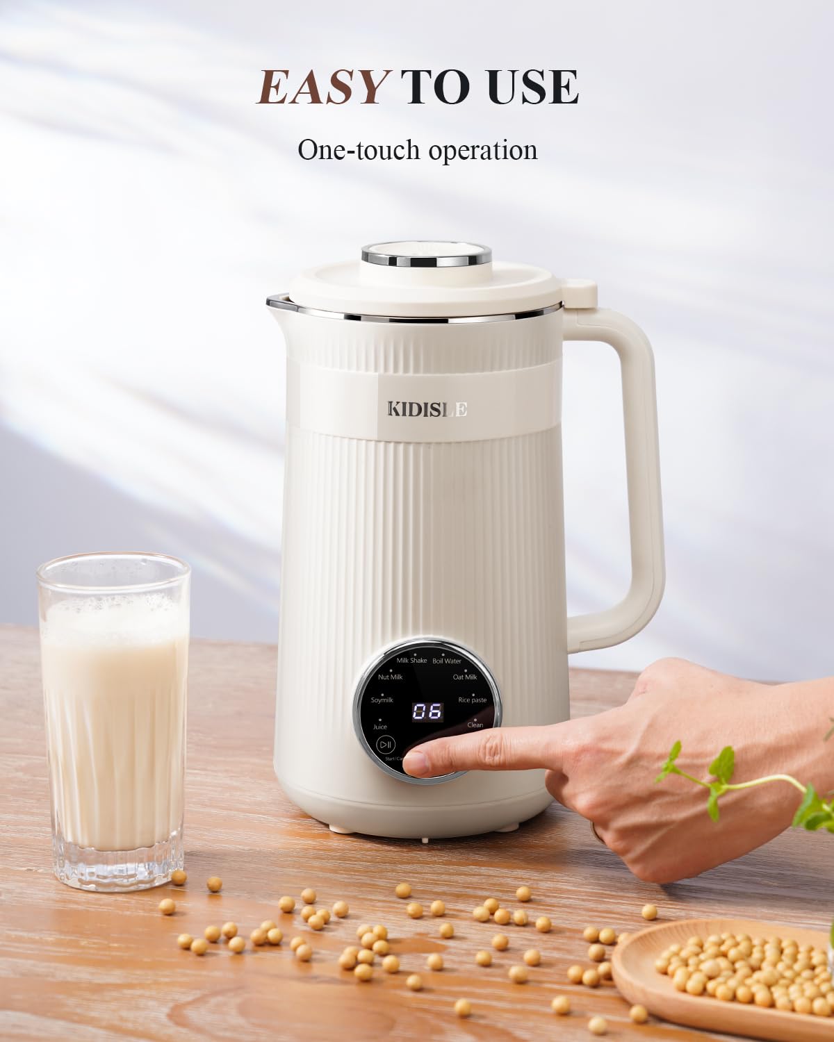 KIDISLE coconut milk function view, dairy-free option at home.