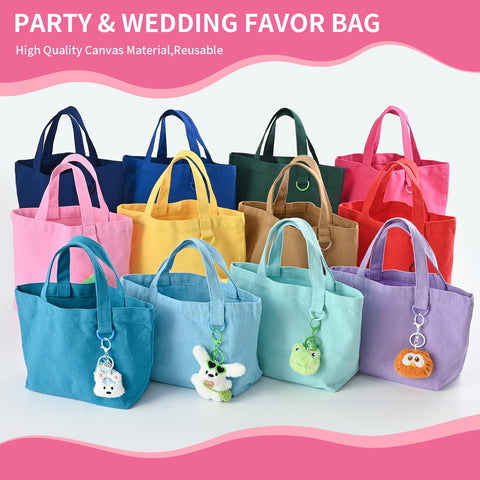 KIDJFGG customizable canvas tote with reinforced D-ring for keys and accessories.