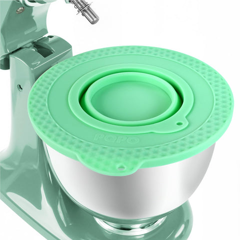 KIDOT silicone mixer bowl cover fits KitchenAid 4.5-5 qt tilt-head and contains ingredients
