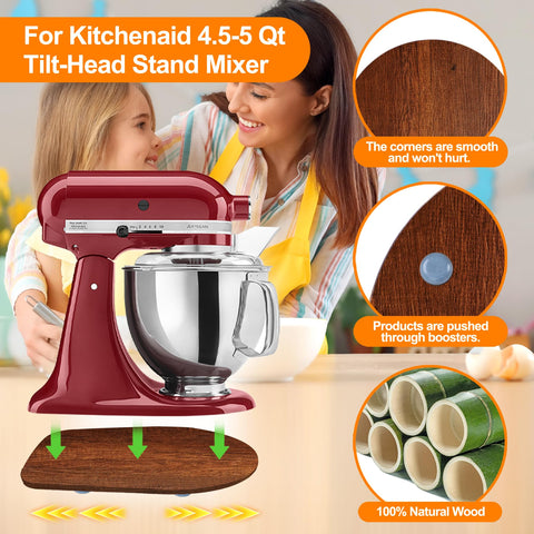 KIDOT wooden slider is compatible with 4.5-5 Qt KitchenAid mixers.
