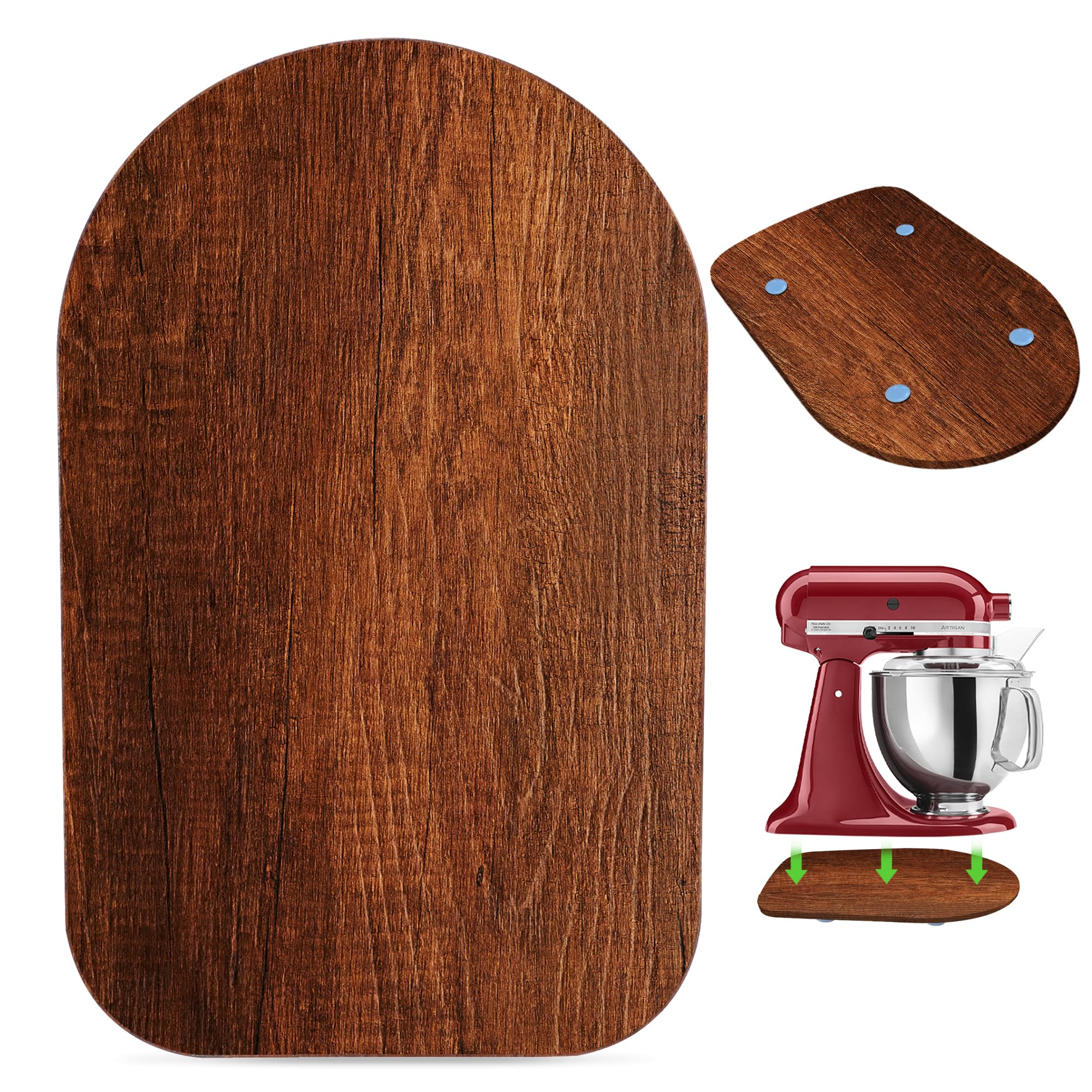 KIDOT wooden mixer slider enables easy movement of KitchenAid mixer.