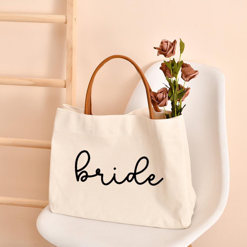 kifasyo Bride Tote Bag interior pocket keeps phone and keys organized
