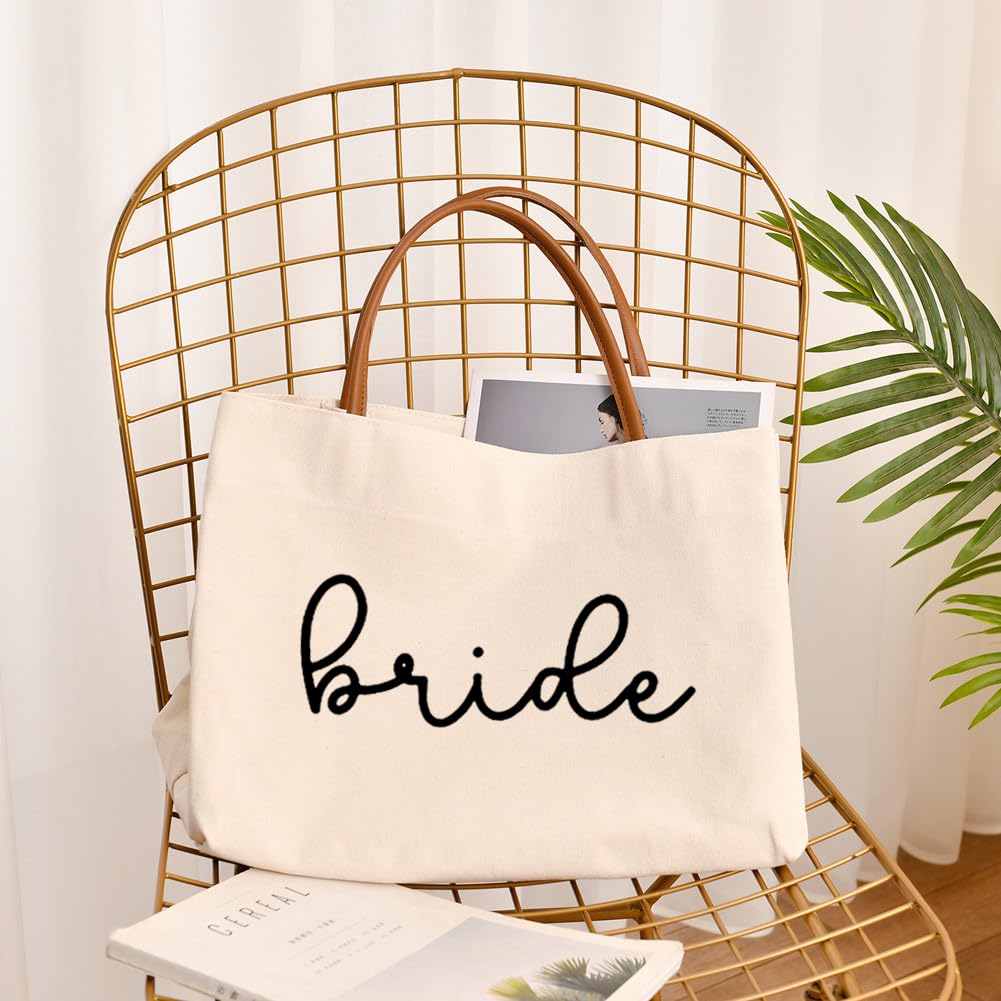 kifasyo Bride Tote Bag snap closure secures items during travel and events