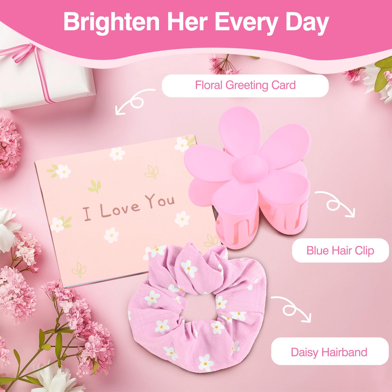 Kifredwo daisy hairband keeps hair neat with cheerful flair
