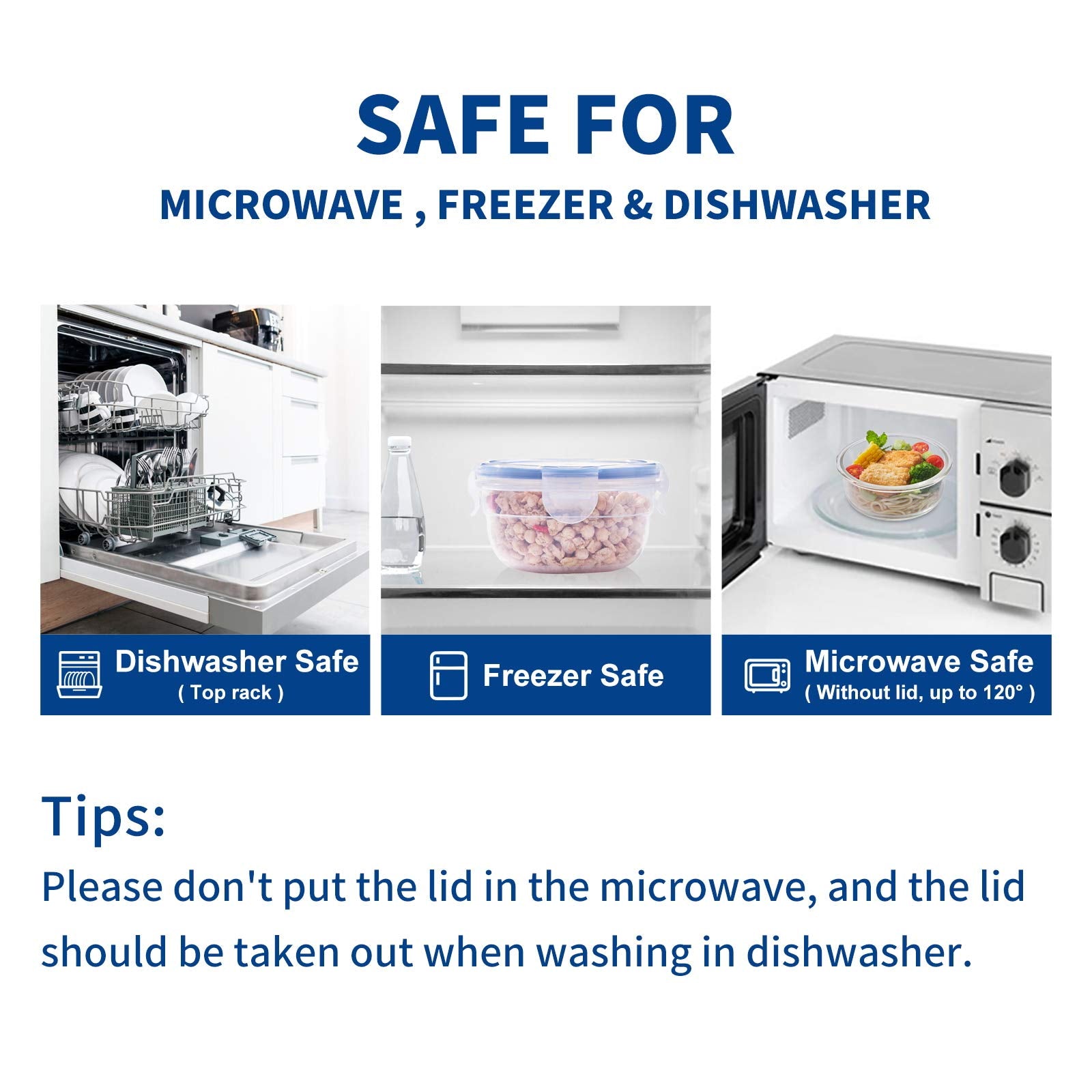 KIGI bowls microwave, freezer, and dishwasher safe for flexible use