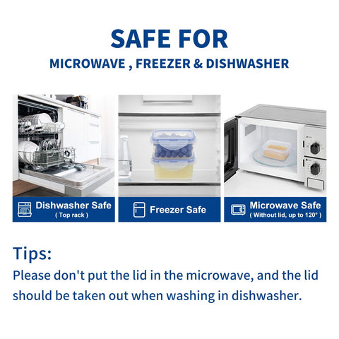 KIGI microwave-freeze-dishwasher-safe containers for quick prep and cleanup.