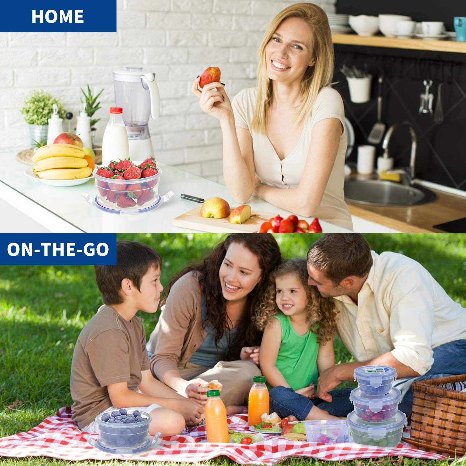 KIGI stackable design saves space in freezer and cabinets