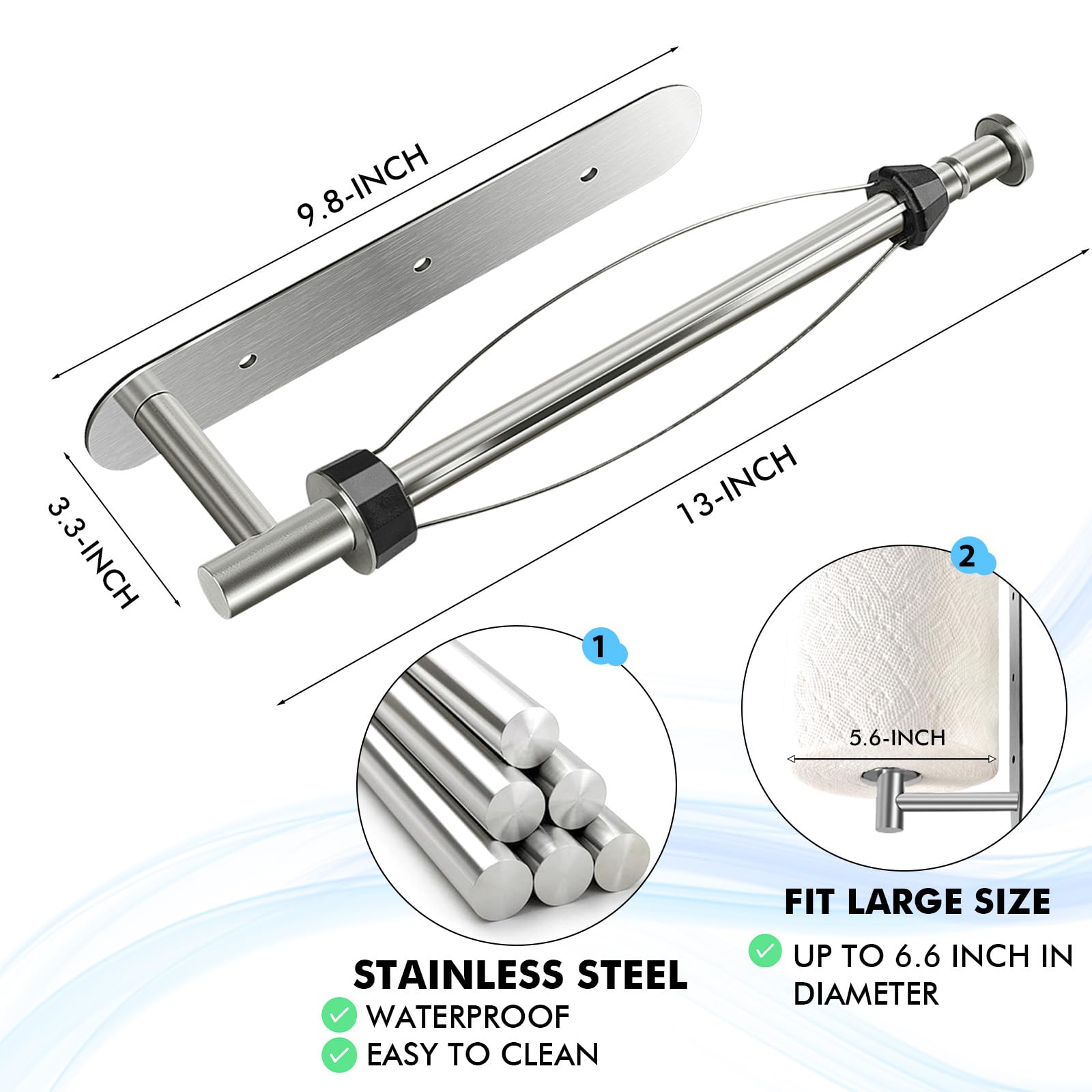KIHOGEM strong magnetic base supports horizontal or vertical mounting