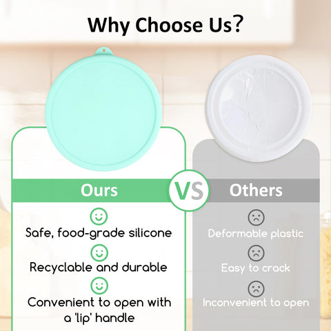 Kiicii BPA-free silicone lid ensures safe reuse and odor-free storage.