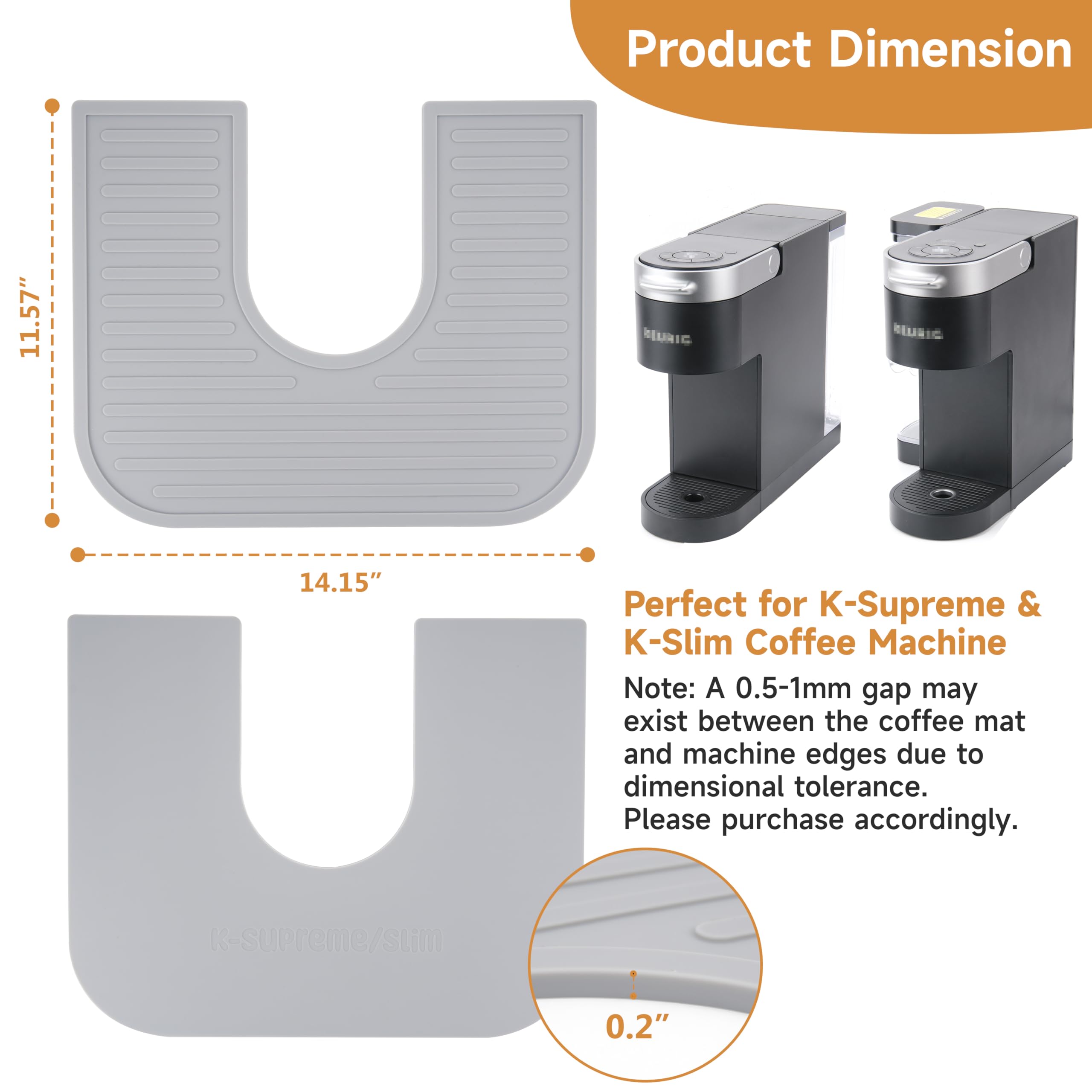 Kiicii splash-proof design guards your countertop during busy morning brews