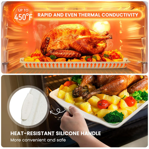 Kikcoin 22pc nonstick baking pans set loaf pan for quick breads