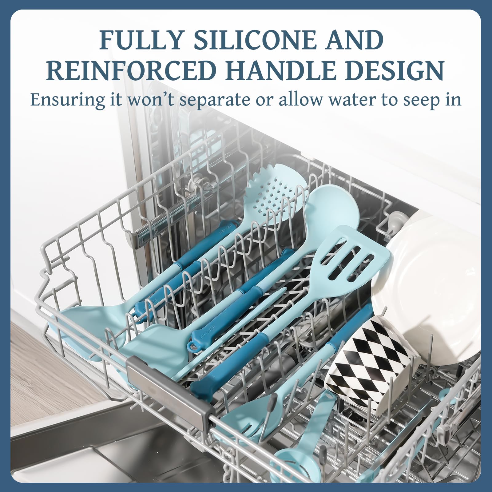 Kikcoin 43pcs dishwasher-safe label image for easy cleanup