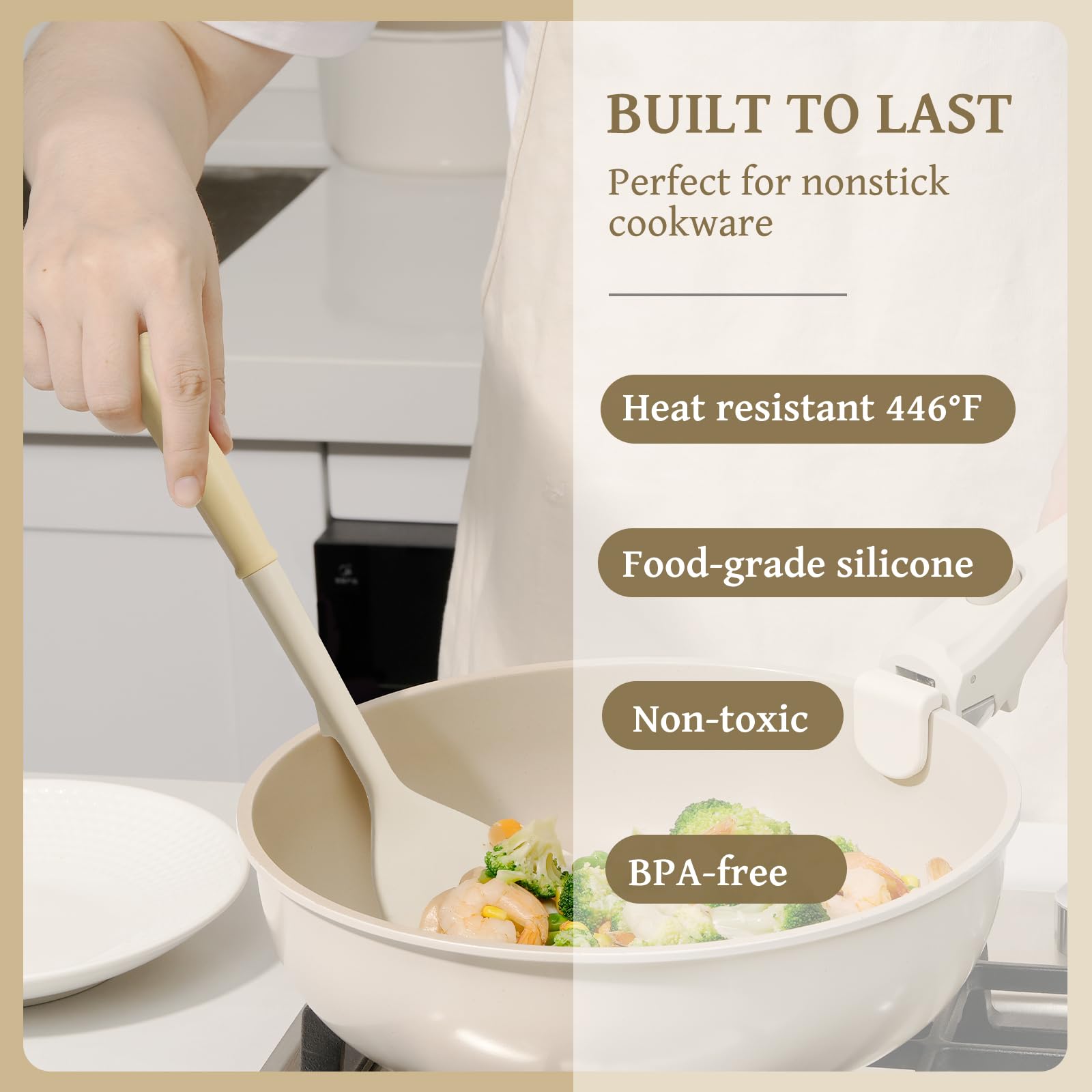 Kikcoin silicone tongs ideal for flipping and serving