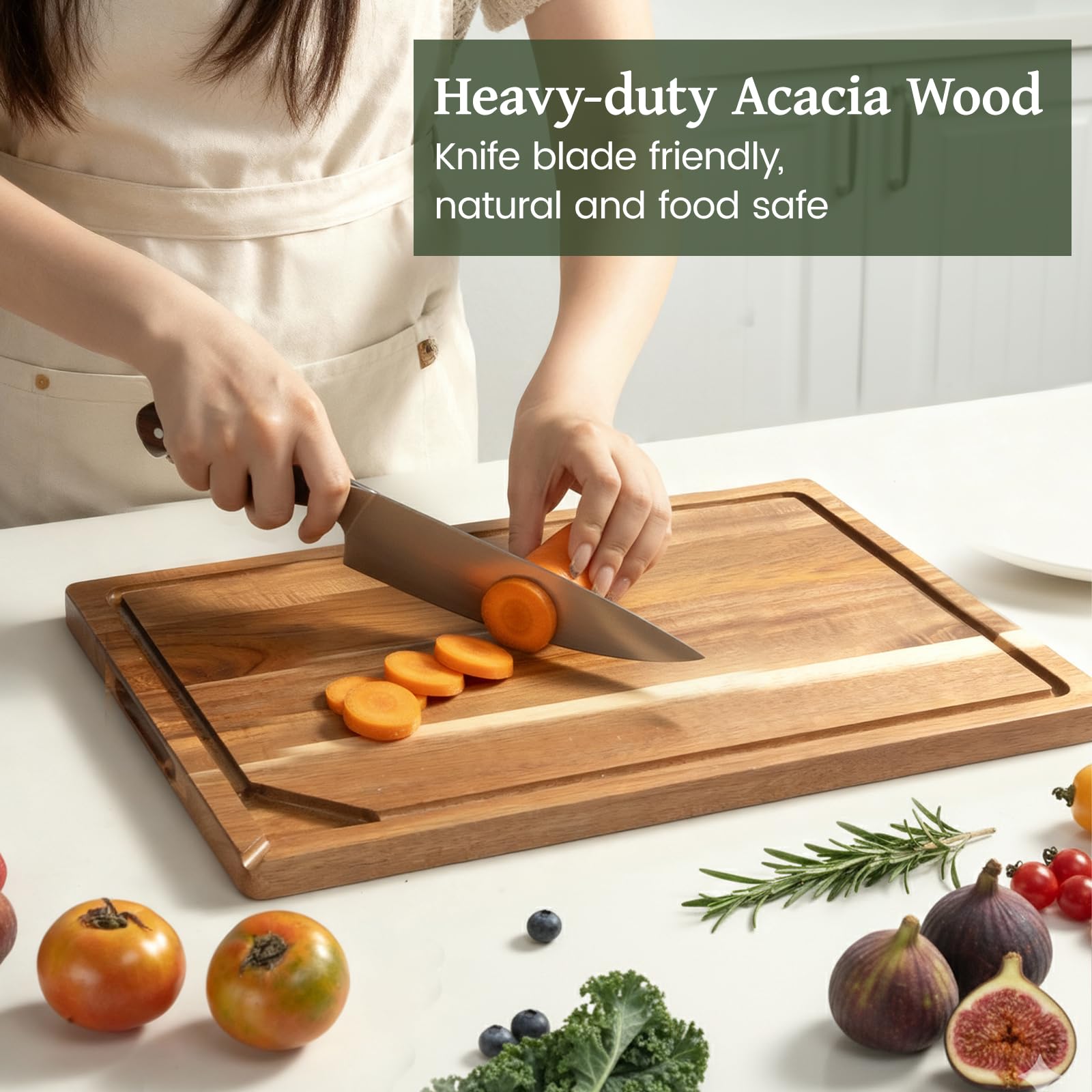 Kikcoin Acacia board as a charcuterie and cheese tray