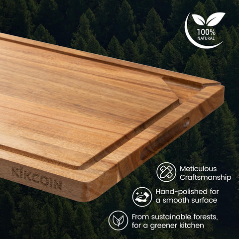 Kikcoin board is easy to clean by hand and maintain with oil
