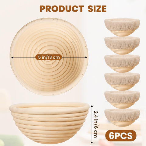 Kikcoin banneton hand-woven pattern leaves bakery-style rings on loaf