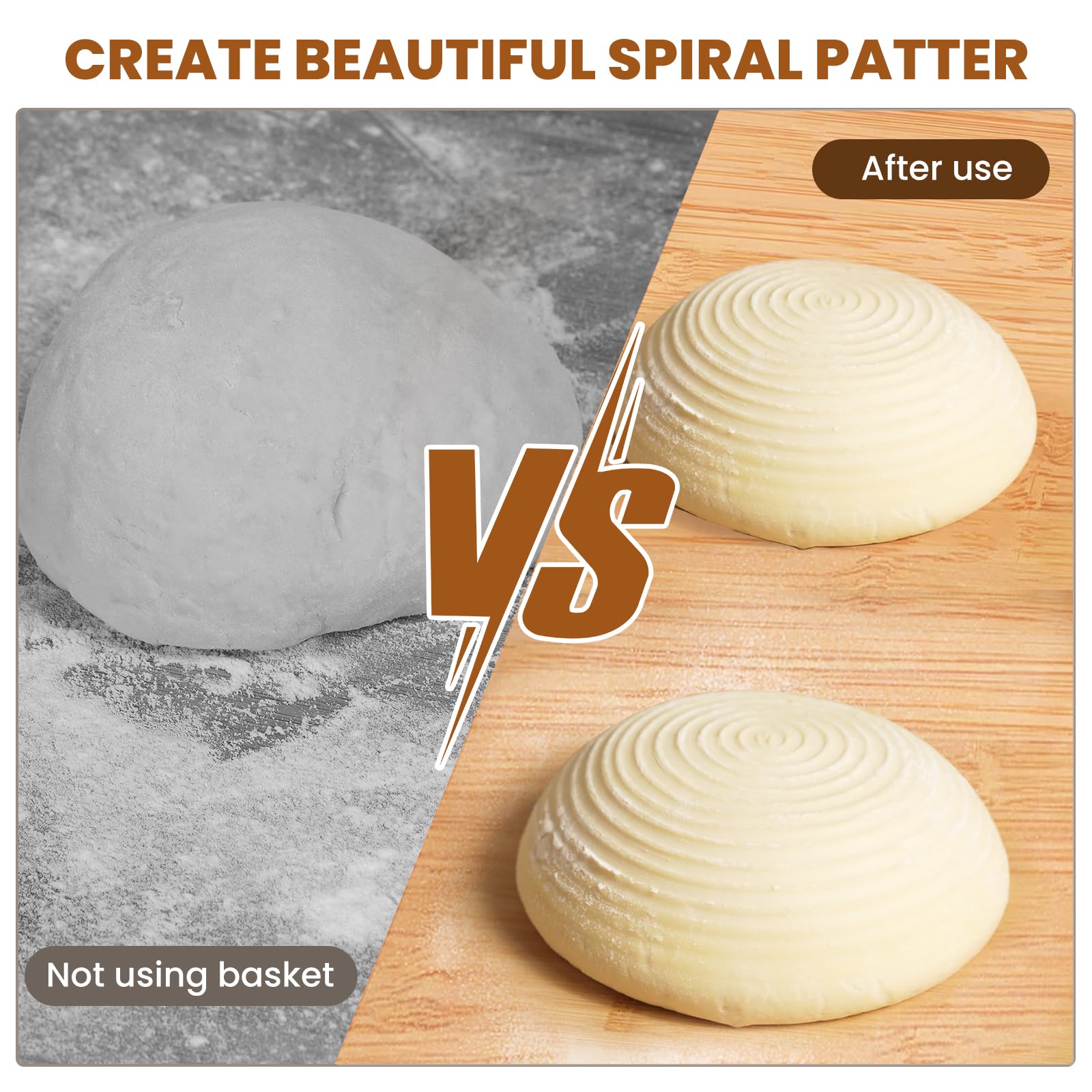 Kikcoin bread-proofing liner aids easy flour removal after proofing