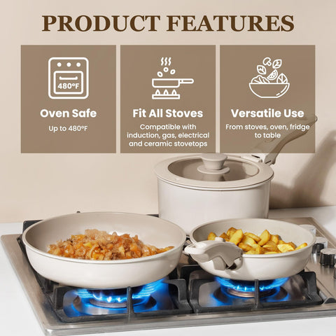 KIKCOIN even-heat base ensures consistent searing and browning