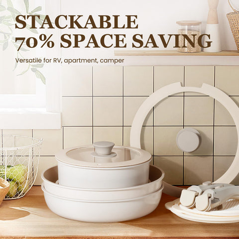 KIKCOIN includes utensils and protectors for organized cooking