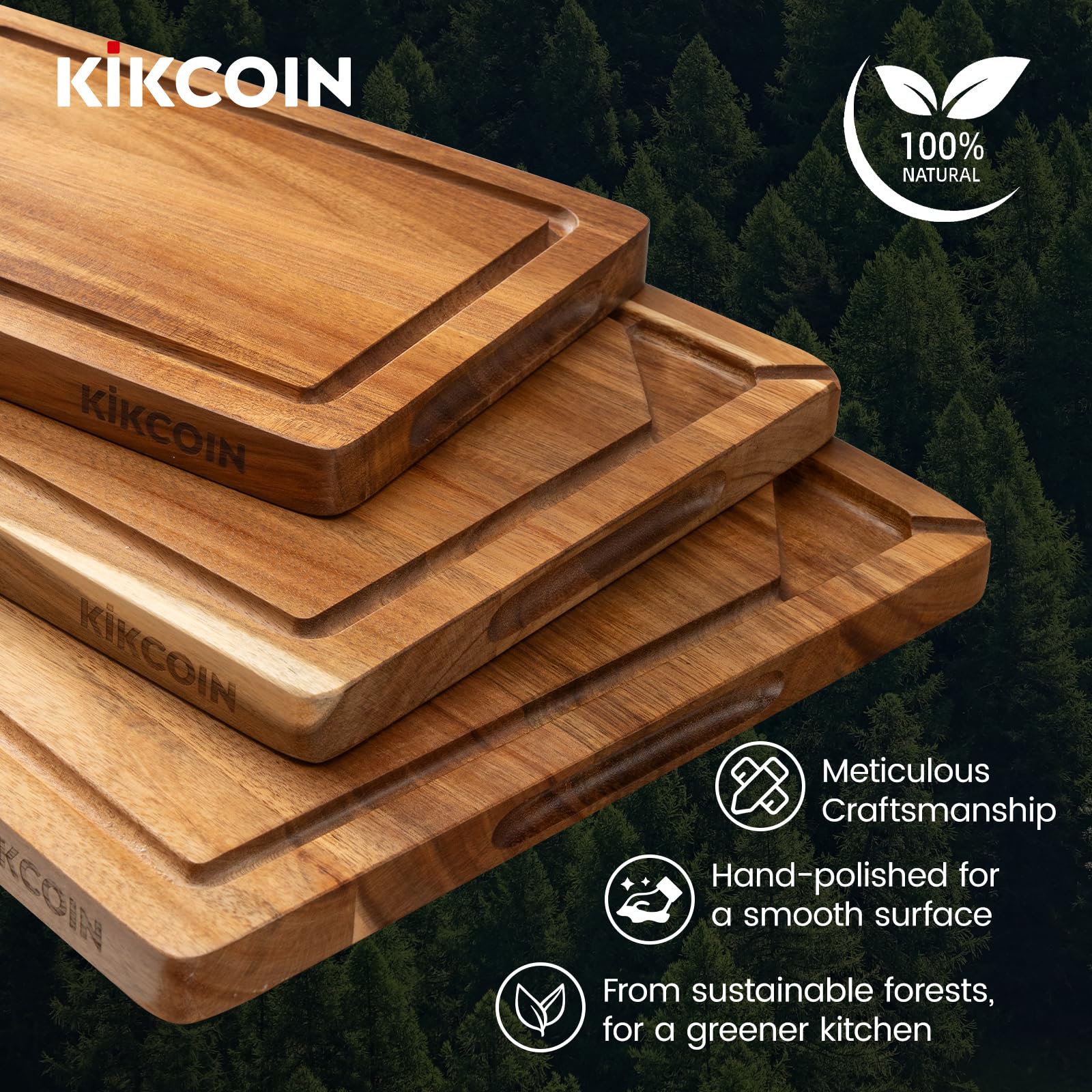 Kikcoin charcuterie serving board showcases elegant presentation.