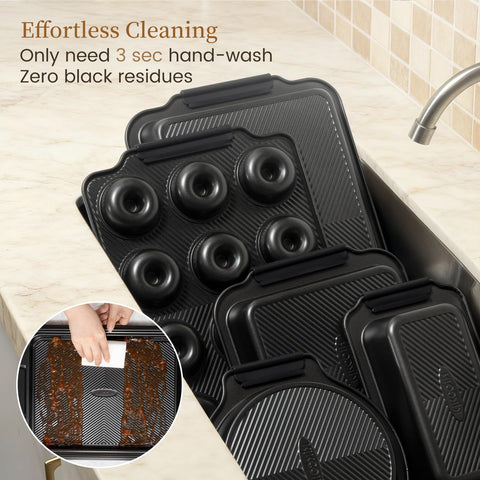 Kikcoin complete full-size pans set providing versatile baking options