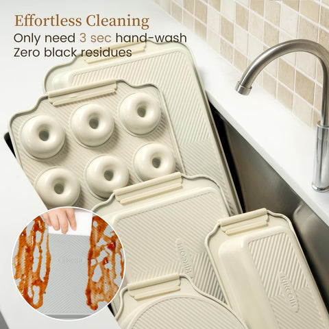 Kikcoin complete full-size pans offer versatile baking options in one set.