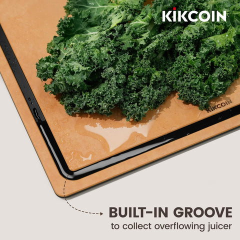 Kikcoin board holder keeps the trio neatly organized on the counter.
