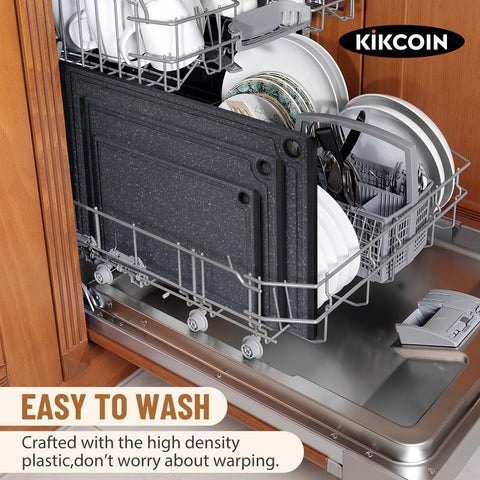 Kikcoin rubber feet grip surfaces for stable chopping.