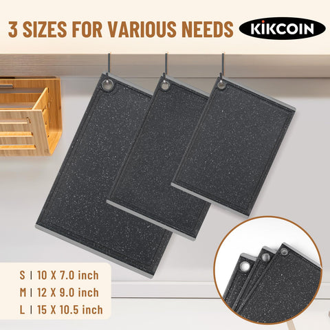 Kikcoin cutting boards non-slip texture: stabilized slicing surface