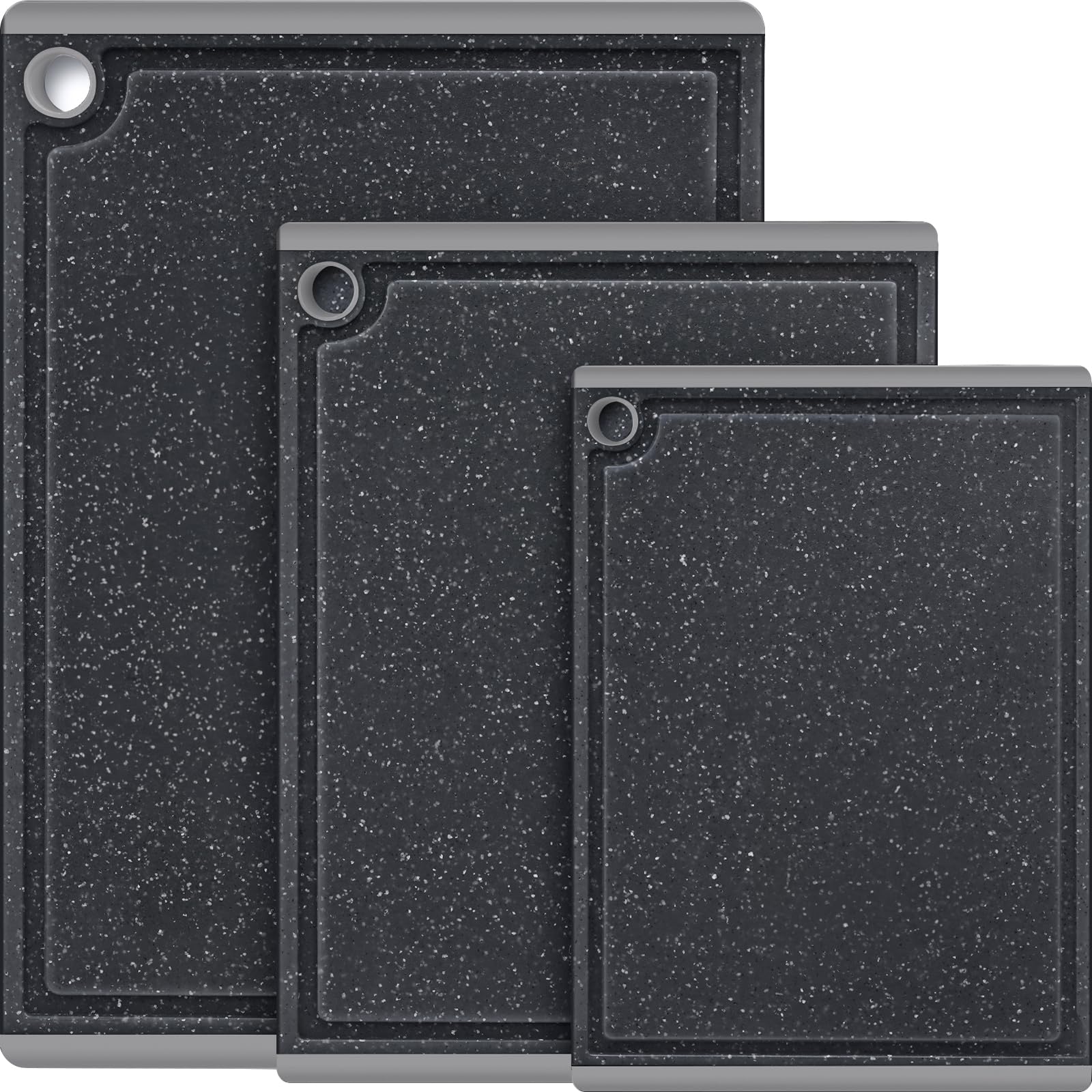 Kikcoin cutting boards set large: spacious workspace for carving and prep