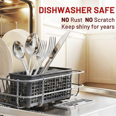 Kikcoin flatware withstands 305 dishwasher cycles without rust or dullness