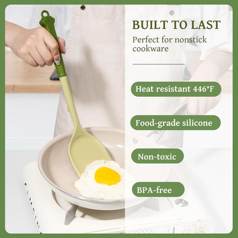 Kikcoin dishwasher-safe utensils neatly arranged for easy cleaning.